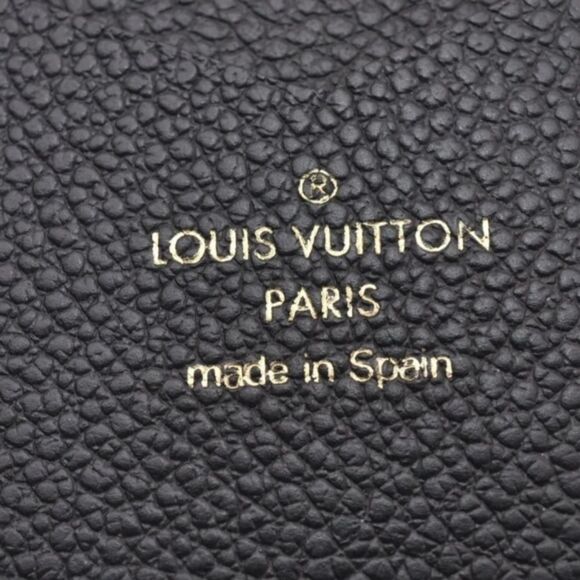 Auth Louis Vuitton Monogram Empreinte Folio iPhone X XS Case M63586 Black 4280H - Picture 11 of 14